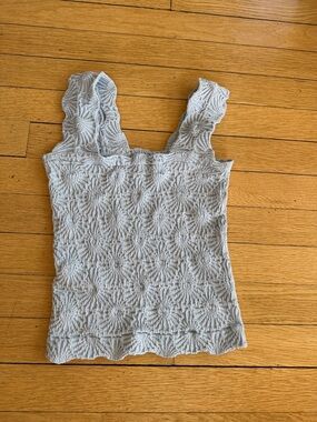 Amazon Light Gray Crochet Tank Camisole - Women